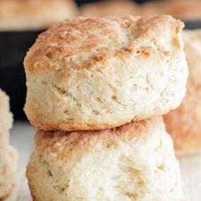 stacked biscuits