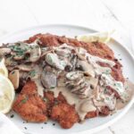 jagerschnitzel on a plate