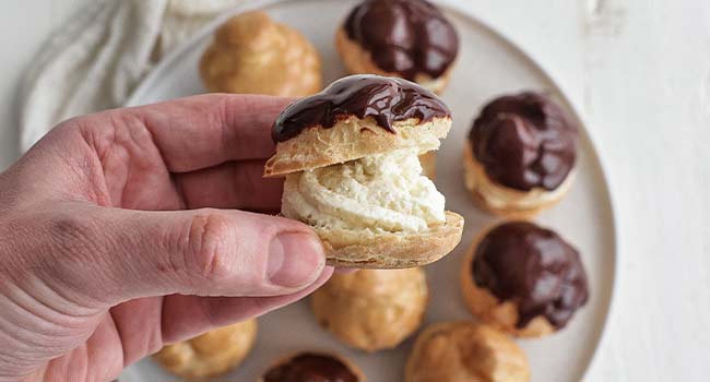 bavarian cream profiterole