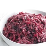 bowl of braised red cabbage