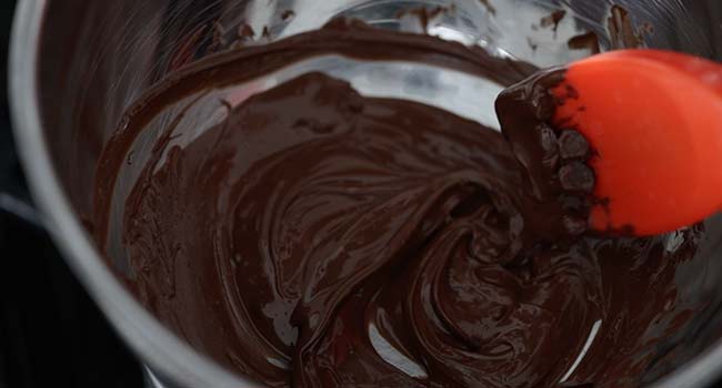 melting chocolate in a bowl