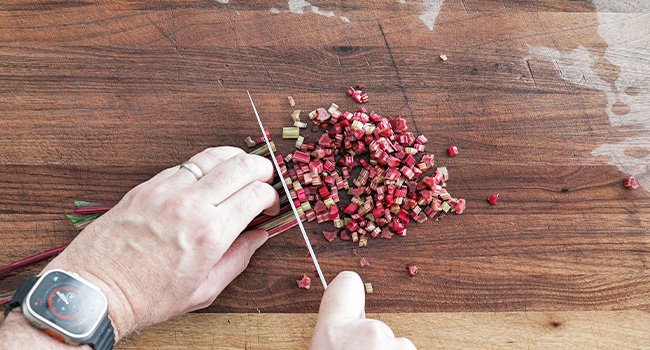 slicing beet green stems