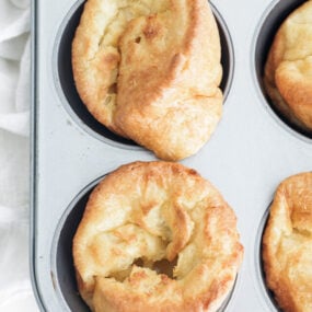 yorkshire pudding in a pan