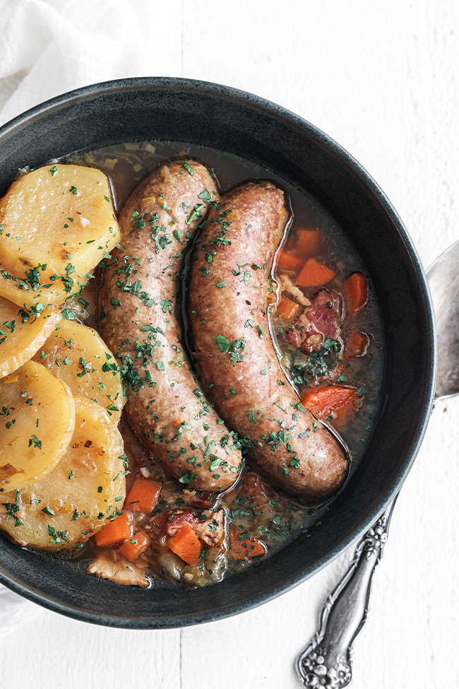 dublin coddle in a bowl