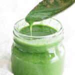 green goddess dressing in a jar