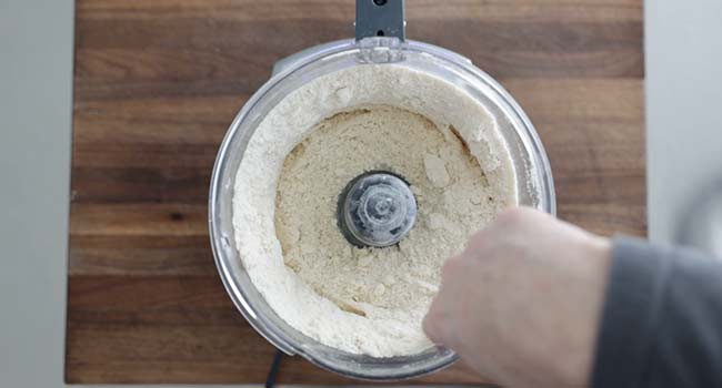 butter and flour in a food processor