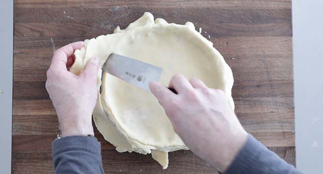 cutting dough