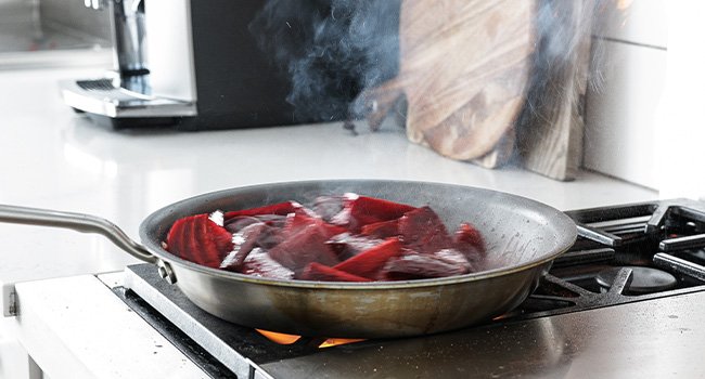 roasting beets in an oven