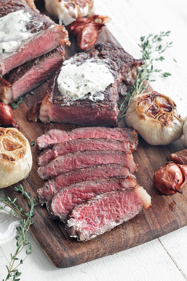 sous vide sliced steak