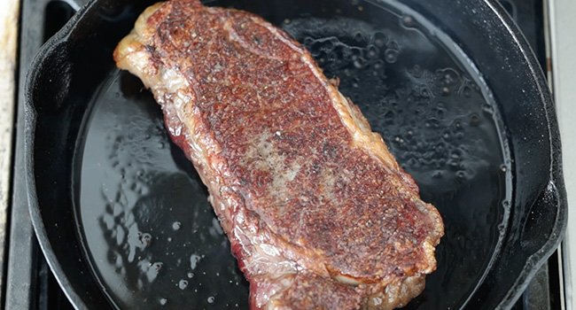 seared steak