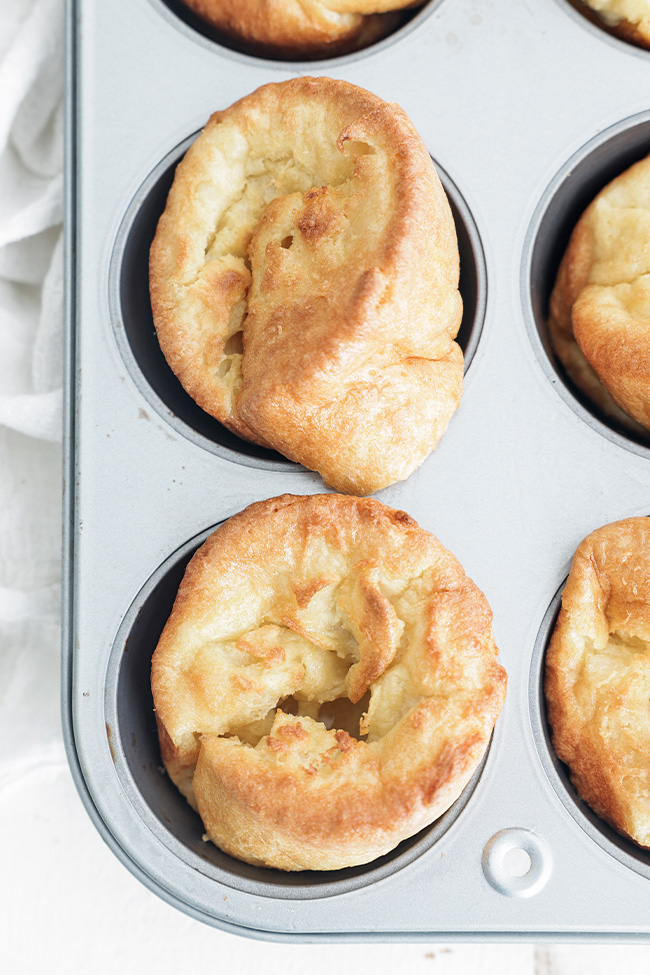 yorkshire pudding in a pan