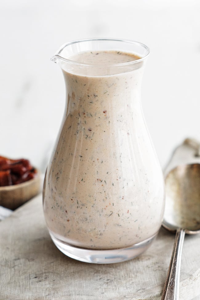 chipotle ranch dressing in a jar