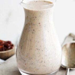 chipotle ranch dressing in a jar