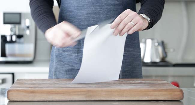 slicing through paper