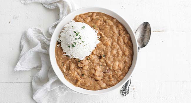 peruvian beans with rice