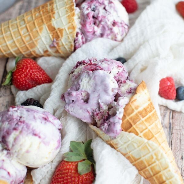 Berry No-Churn Ice Cream Recipe - Chef Billy Parisi