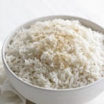 coconut rice in a bowl