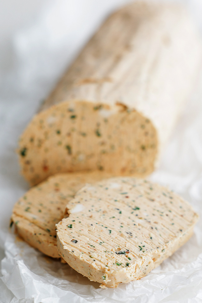 cowboy butter log with slices