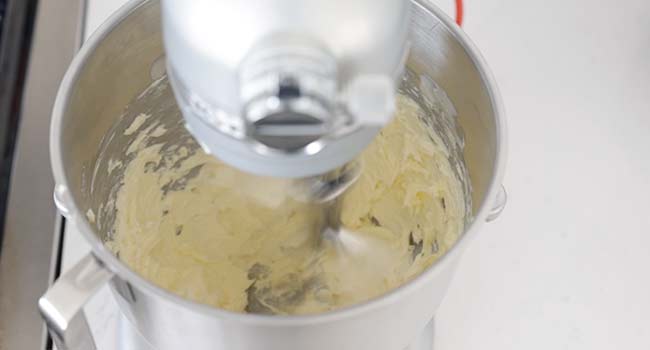 whipping butter in a stand mixer