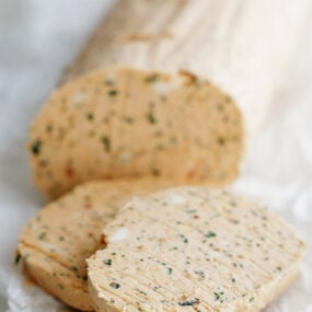 cowboy butter log with slices