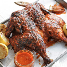 peri peri chicken with sauce