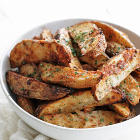 potato wedges in a bowl