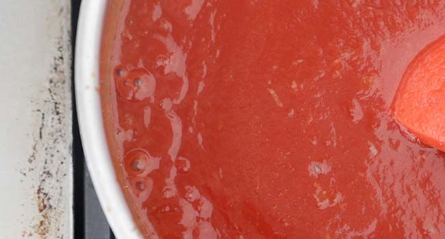 boiling ketchup