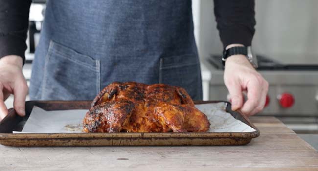 resting a peri peri chicken after grilling