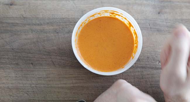 peri peri sauce in a container