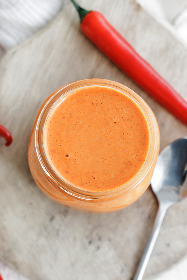 peri peri sauce in a jar