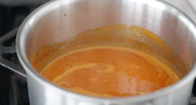 cooking peri peri sauce