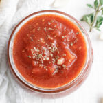 amogio sauce with garlic and herbs