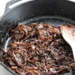 caramelized onions in a pan