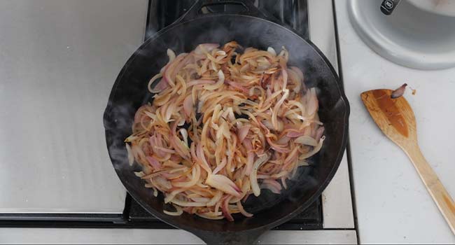 caramelizing onions