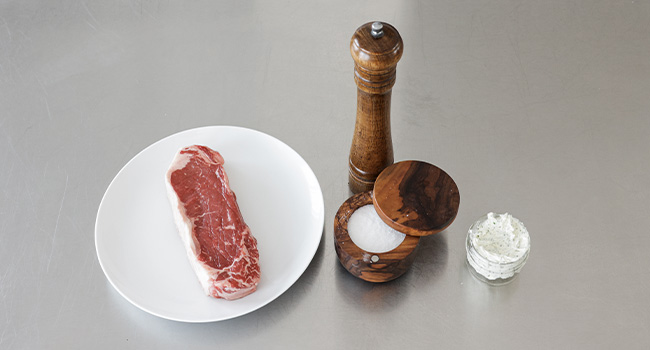 cold sear steak ingredients