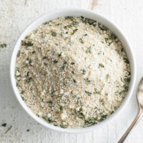 italian breadcrumbs in a bowl