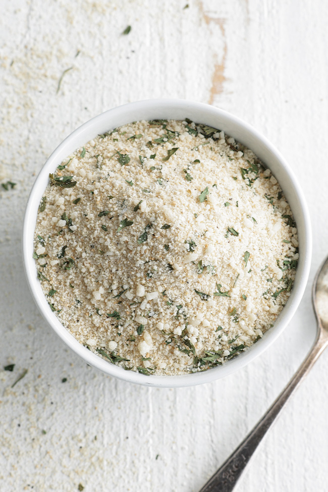 italian breadcrumbs in a bowl