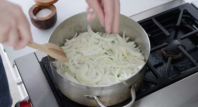 cooking onions