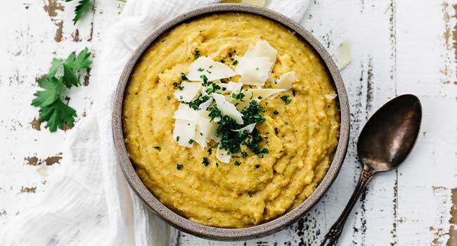 creamy polenta with parmigiano regiano