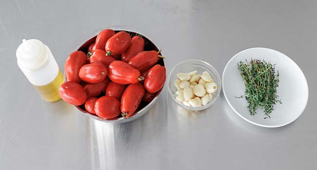 tomato confit ingredients