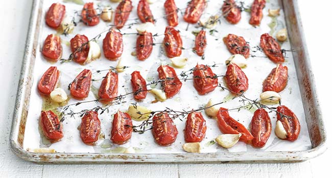 slow roasted tomato confit with thyme