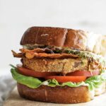 fried green tomato sandwich