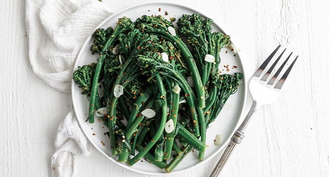 broccolini with garlic