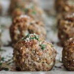 meatballs on a sheet tray