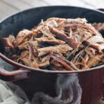 pulled pork in a pot