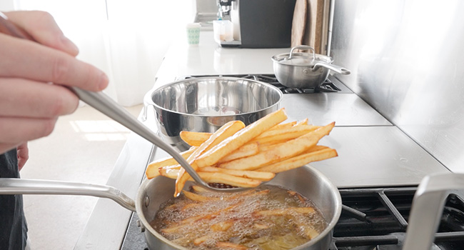 making french fries