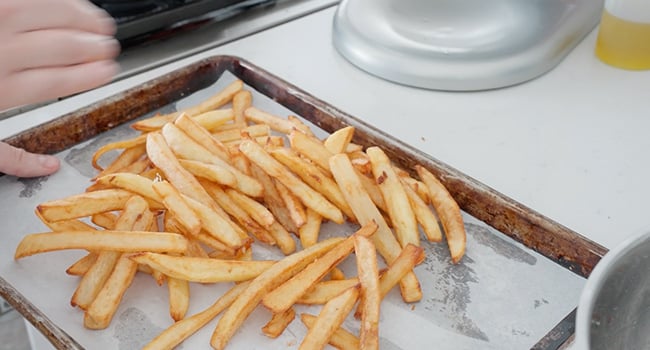 fries on a plate