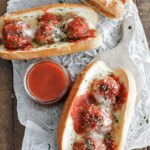 meatball subs with tomato sauce