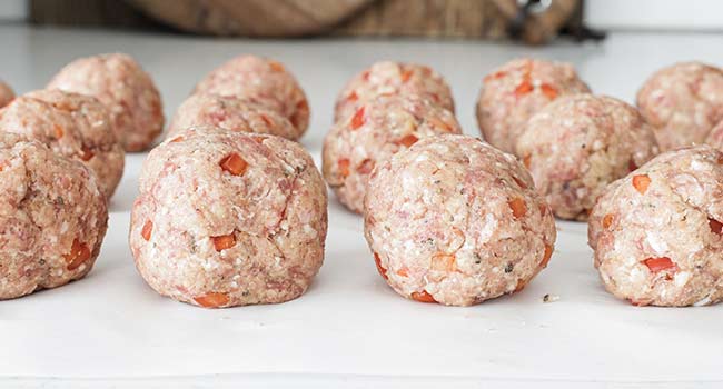 meatballs with bell peppers