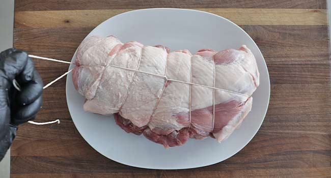 trussing a pork roast